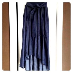 💙 Denim Style High-low Skirt